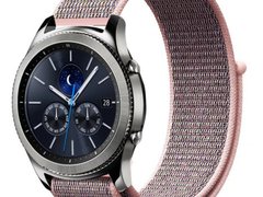 Curea ceas Smartwatch Samsung Galaxy Watch 46mm, Samsung Watch Gear S3, iUni 22 mm Soft Nylon Sport